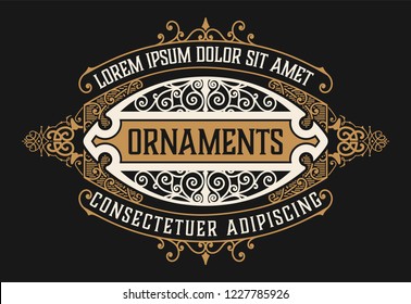 Old design for logo or packing