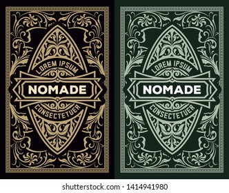 Old design for logo or packing