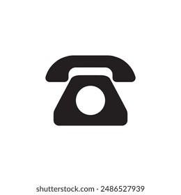 old design office telephone vector icon