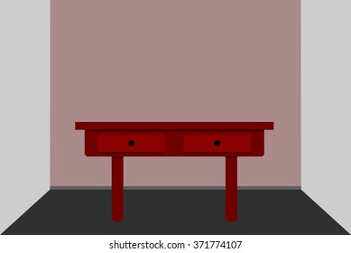 Old desk in the room