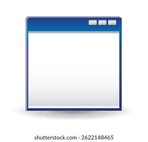 Old Desktop blank application screen icon - Stock Illustration as EPS 10 File