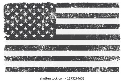 Old dirty American flag.Grunge USA flag.