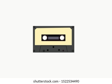 Old disk, illustration, vector on white background.