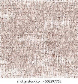 Old distressed fabric texture. Abstract vector,