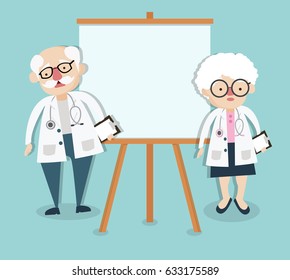 old  doctor on presentation