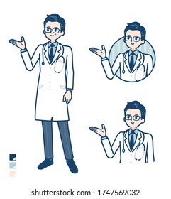 Old Doctor In A White Coat with Explanation image.
It's vector art so it's easy to edit.
