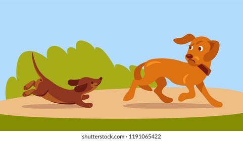 犬 逃げる のイラスト素材 画像 ベクター画像 Shutterstock