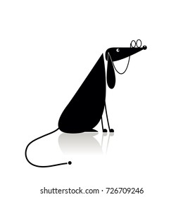 Old dog, sketch for your design