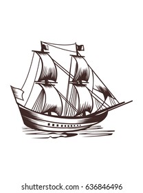  old Dutch Trading Ship