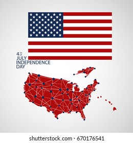 Old dyed distressed texture of national symbol. Flag Of United States Of America. Old dyed distressed texture of national symbol.