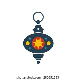 Old east lamp vector illustration