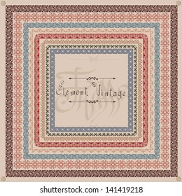 old edge vintage pattern