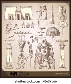 Old Egypt time vintage set