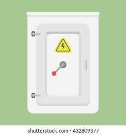 Old Electrical Shield Isolated Electrical Panel Stock Vector (Royalty ...