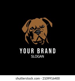 old english bulldog logo vector