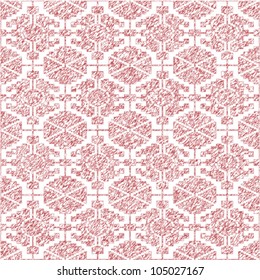 Old ethnic canvas