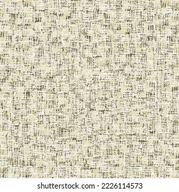 Old fabric with a lost pattern. Mottled textile background in gray and brown tones. Vector seamless.