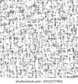 Old fabric with specks and small blots of mold. Dirty canvas texture. Monochrome mottled background. Vector seamless.