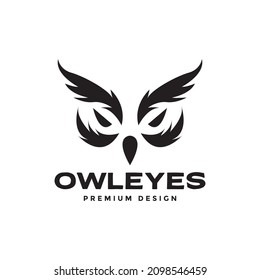 old face owl black logo design vector graphic symbol icon sign illustration creative idea