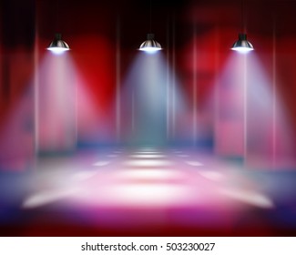 Old factory floor. Vector illustration.