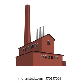 Old Factory, Vector Illustration