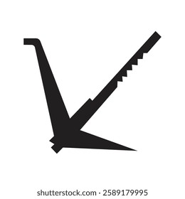 Old farming Plow BD vector image in white background.
