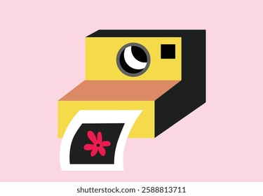 Old fashion camera picture nostalgia illustration