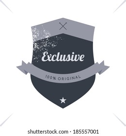 old fashion retro label sticker art