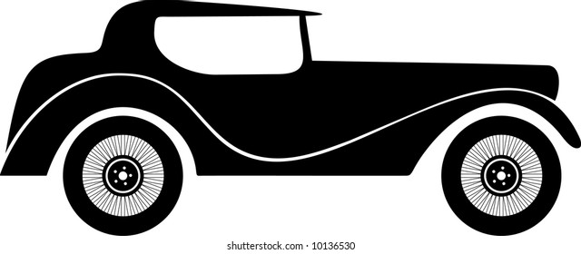 Old fashion sports car