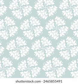 An old fashion vintage peppermint green floral pattern