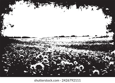 old fashioned artistic flower grunge