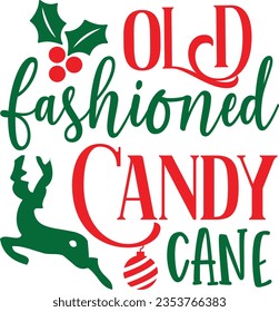 Old Fashioned Candy Cane - Christmas Design