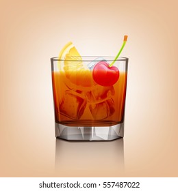 old fashioned cocktail