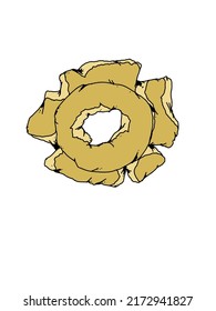 Altmodische Doughnut-Vektorkunst