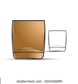 old fashioned glass used for drinking whisky