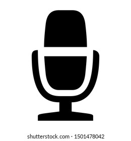 Old- fashioned radio microphone icon vector illustration - Sign,symbol,icon,logo etc.
