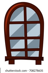 Old fashioned style of window illustration