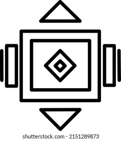 Mesa y sillas de estilo antiguo, ilustración, vector sobre fondo blanco.