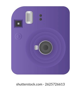 Old Fashioned Vintage Camera Vector. Camera For Saving Memories. Photography Camera On White Background.