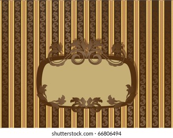 Old fashioned wallpapers with banner for the text