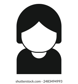 Old female patient icon simple vector. Grandma healthcare. Treatment person
