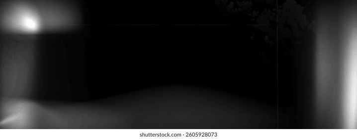 Old film grain light gradient. Camera noise filter. Abstract retro photo texture effect background. Vintage screen with dust and spots scratch. Blur black and white vector grunge backdrop.