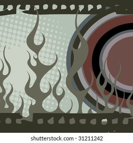 Old filmstrip background vector