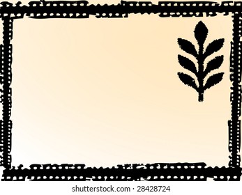 Old filmstrip frame vector