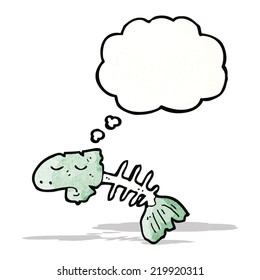 old fish bones cartoon