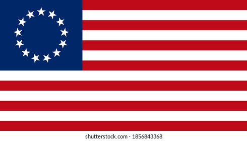 old flag of United States Of America (1777-1795) svg