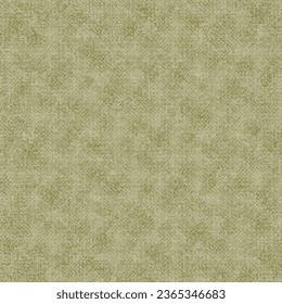 Old flax or hemp fabric, stained and dirty. Distressed canvas texture. Grunge background. Vector seamless.