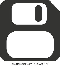 Old Floppy Desk Save Icon Concept Illustration 