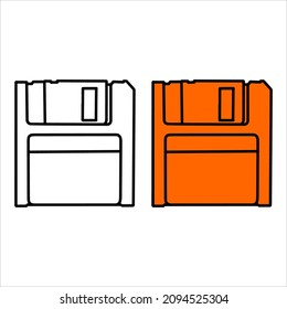 alter Diskettendesign-Vektorgrafik