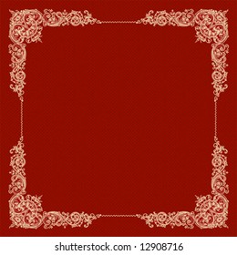 old floral frame design